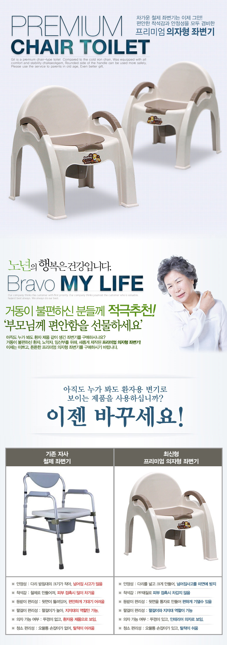 이동변기 환자용변기 노인변기