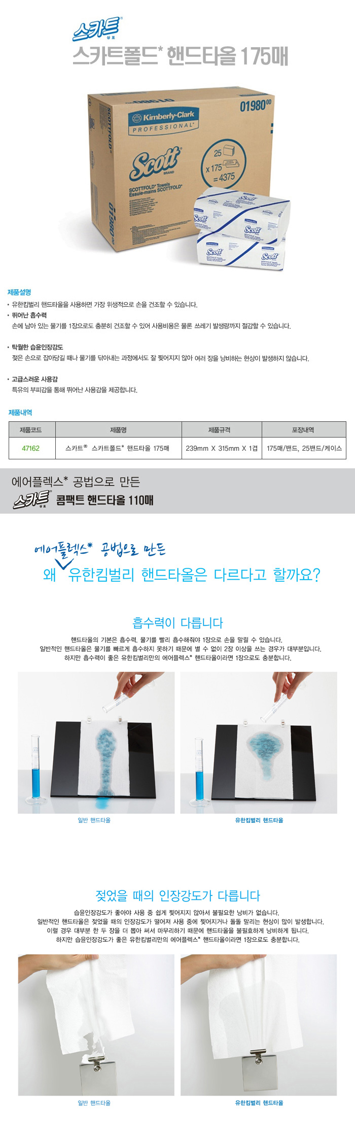 스카트 스카트폴드 핸드타올