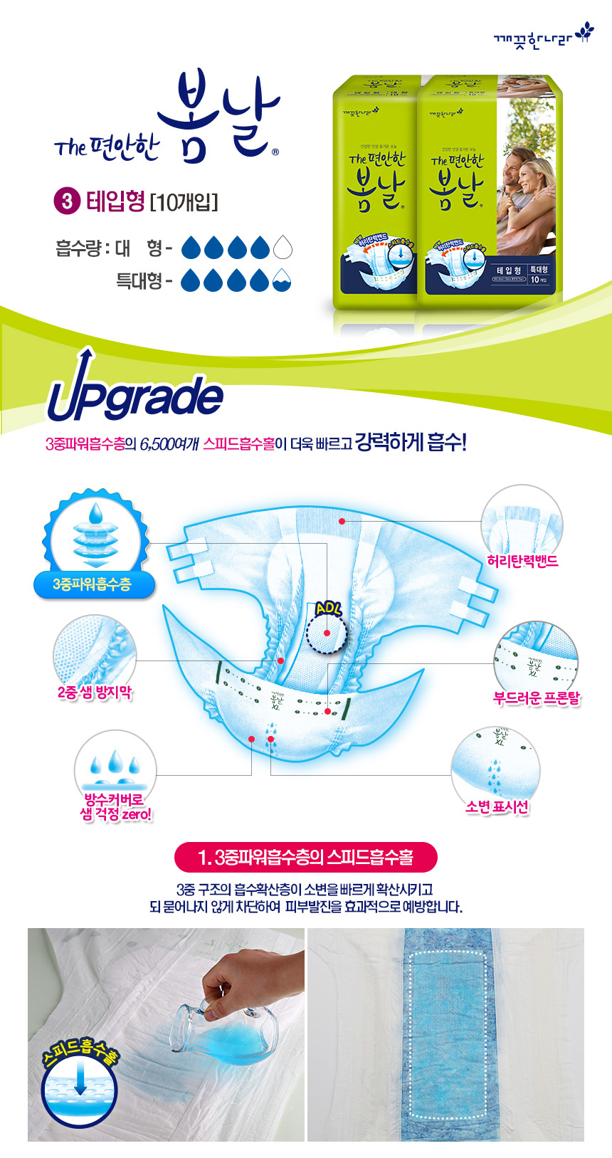  The편안한 봄날 테입형 대형 