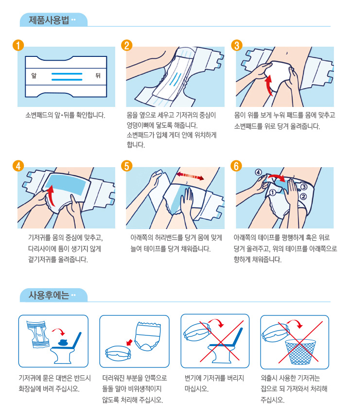 카네이션 교환패드/속기저귀